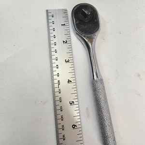 Vintage Proto Professional 5249 Ratchet 3/8" Drive 7" Long Wrench Knurled USA - Picture 1 of 8