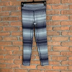 GapFit Kids Athletic Leggings Girl's Size XL Navy Blue White Star Print Pants - Picture 1 of 3