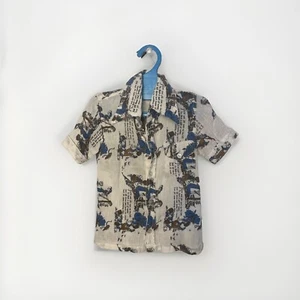 Vintage MJANTA 70s 4T Jack and Jill print button up gauze cotton shirt - Picture 1 of 9