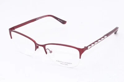 NUEVAS GAFAS JUDITH LEIBER COUTURE SER38713 RYTHM CARMESÍ AUTÉNTICAS 53-18 Foto 1 de 4