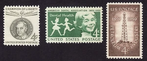 Scott #1134 1135 1136 Petroleum Dental Health Reuter Single Stamp - MNH - Picture 1 of 1