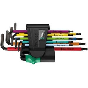 Wera 073599 9-teiliges mehrfarbiges Kugelnde Sicherheit manipulierter Torx Schlüssel Set T8-T40 - Bild 1 von 10