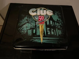 CLUE 50th Anniversary Edition TIN BOX Game 1998 Parker Brothers Hasbro Complete - Picture 1 of 9