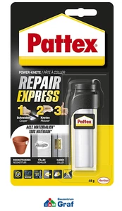 Pattex Repair Express Powerknete,  Epoxidharz Modelliermasse, 1 x 48g /#870025 - Bild 1 von 7