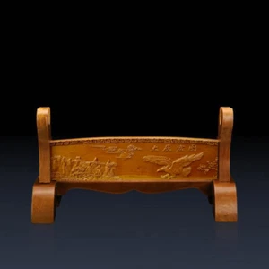 Wood Samurai Sword Stand Holder Katana Tanto Assembly Rack Eagle Carved 1 Tier - Picture 1 of 2