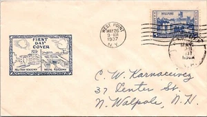 FDC 1937 SC #789 Naval/Military Academy - West Point, Ny - Single - J14244 - Picture 1 of 2