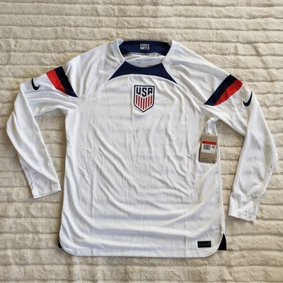 USMNT Nike Men USA 2022/23 Away Stadium Replica Blank Long Sleeve Jersey Size L - Image 1 of 4