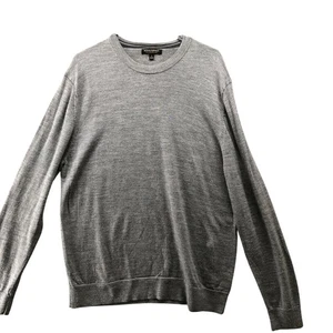 Banana Republic 100% Merinowolle Pullover Herren XL grau Rundhals Pulli - Bild 1 von 9