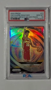 2024-25 Panini Prizm - Instant Impact Zaccharie Risacher #21 Silver Prizm (RC) - Bild 1 von 3