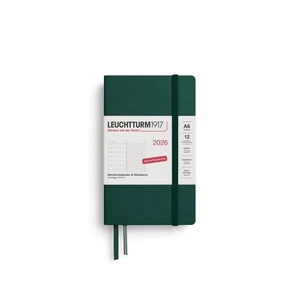 Wochenkalender & Notizbuch Pocket A6 Forest Green 2026  - Bild 1 von 1