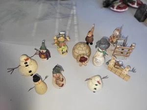 Vintage Snowman Christmas Lot 5 - Picture 1 of 6