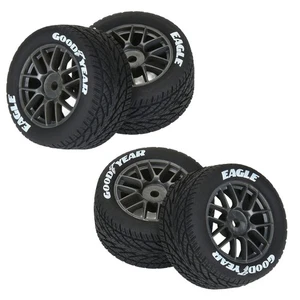 ARRMA PRO1028310 1/12 Goodyear Eagle Wet Tire F/R MTD Wheels (4) for Losi NASCAR - Picture 1 of 5
