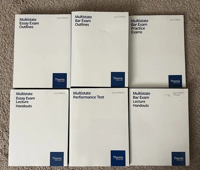 Themis Bar Exam Review 2022 6 Book Set: MBE/MEE Handouts, Exams, Multistate Test - Image 1 of 2