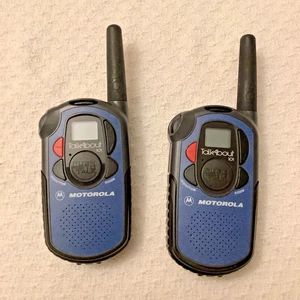 Set 2 Walkie Radio Bidirezionale Motorola Talkabout 101 Blu - Foto 1 di 2