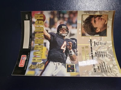 Jim Harbaugh Chicago Bears 1993 Action Pack UNFOLDED Oddball - Image 1 of 2