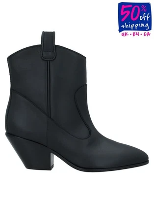 PVP €1109 GIUSEPPE ZANOTTI Botas Occidentales de Cuero US8.5 UK5.5 EU38.5 Hechas en Italia Foto 1 de 4