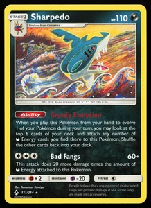 Sharpedo 111/214 Unbroken Bonds Non-Holo Rare Lightly Played Pokemon Card - Picture 1 of 2