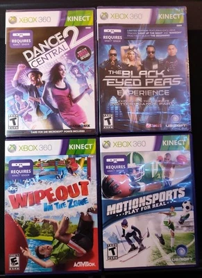 Xbox 360 Kinect Game Lot. Dance Central 2,The Black Eyed Peas Experience,Wipeout - Image 1 of 4