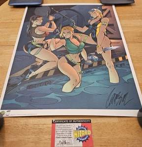 Danger Girl Wizard Exclusive Lithograph w/ COA Limited Ed of 1000 1998 22" x 28" - Picture 1 of 6