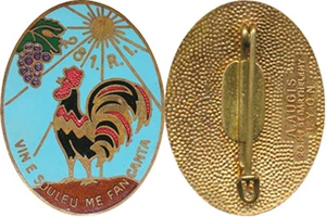 281° Régiment d’Infanterie,émail,sol marron,pastille oblongue,A.Augis St.B(4298) - Picture 1 of 1