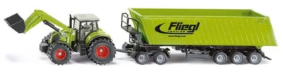 Siku 1949 Claas with Front Loader, Dolly & Tipping Trailer 1:50 Claas Axion 850 - Image 1 of 4