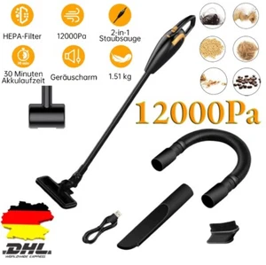 Akku Staubsauger beutellos kabellos Bodenstaubsauger Handstaubsauger 12000Pa - Bild 1 von 13
