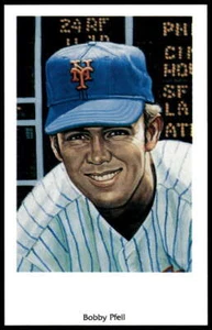 Bobby Pfeil 1994 Ron Lewis 1969 New York Mets 25th Anniversary Postcards #26 Met - Bild 1 von 2