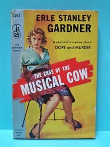Erle Stanley Gardner *THE CASE OF THE MUSICAL COW* Pocket PB Book 1963 - Picture 1 of 7