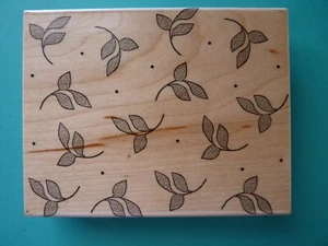 Floating Leaf Background, Large HERO ARTS Rubber Stamp - Picture 1 of 2