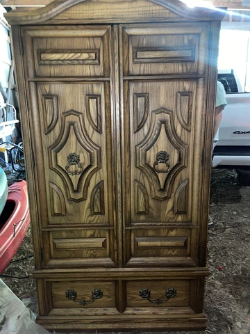 vintage armoire wardrobe Cover