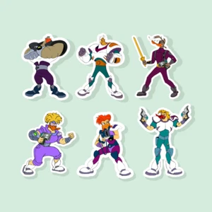 Mighty Ducks The Animated Series - Disney Afternoon - wasserdichte Vinyl-Aufkleber - Bild 1 von 15