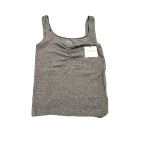 American Eagle Outfitters Women's Gray Cinch-Front Tank Top Size M - Picture 1 of 7