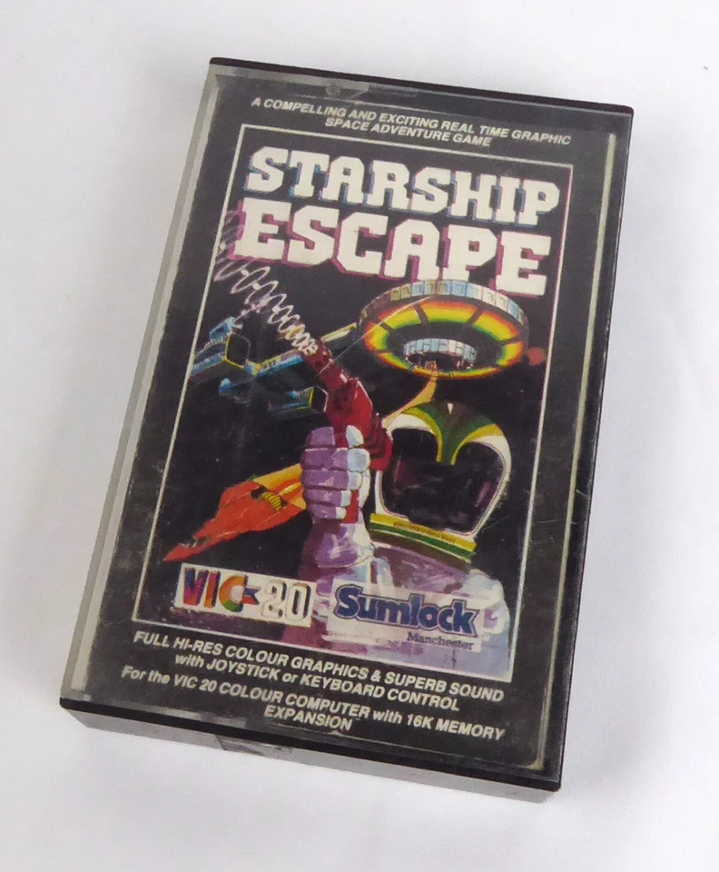 Commodore VC 20 VIC 20 -- STARSHIP ESCAPE (sumlock) -- Tape - Bild 1 von 1