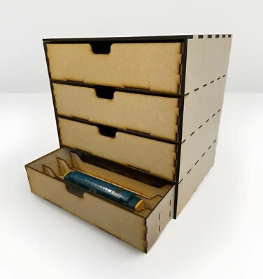Storage Drawers For OO Gauge Model Railway Trains and carriages. 381mm X 374mm - Image 1 of 4