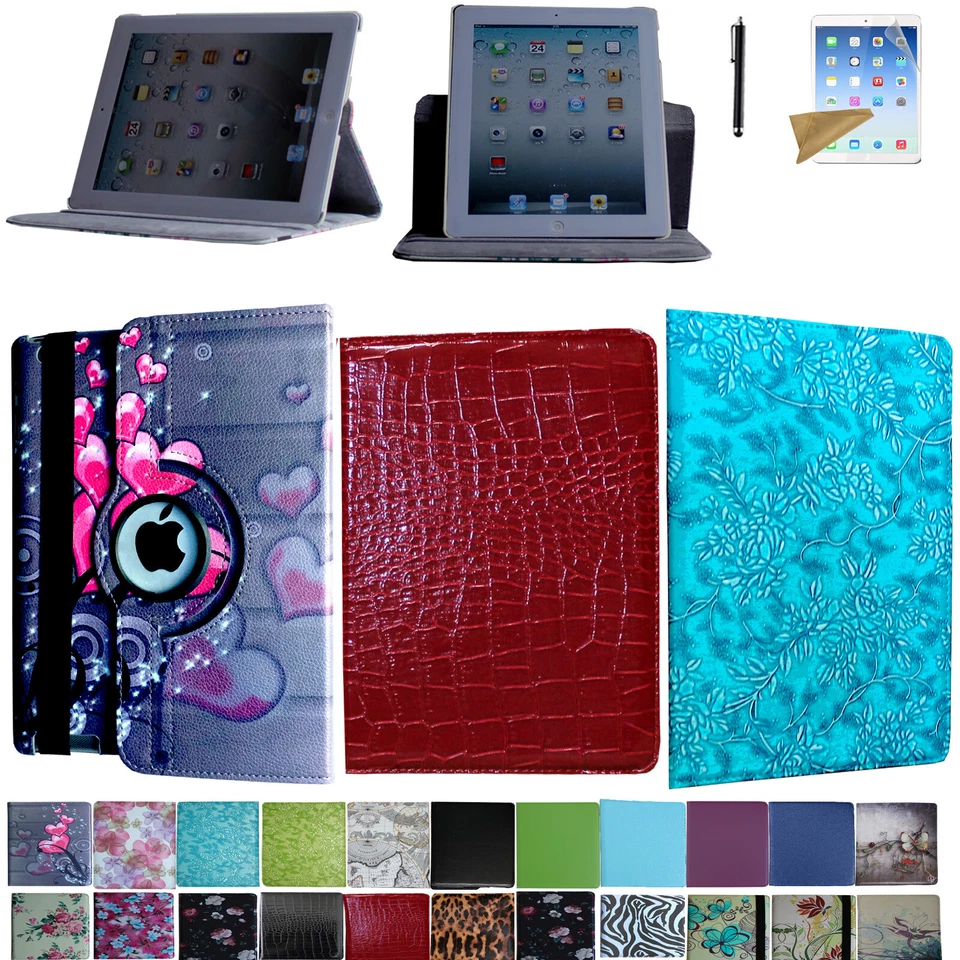 New iPad 8th 7th 6th 5th Air Gen 360 Rotating Smart Magnetic Case Cover Stand - Image 1 of 1