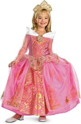 Disfraz Aurora Prestige Bella Durmiente Princesa Rosa Vestir Halloween Niño Foto 1 de 2