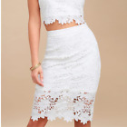 LuLu's Look at Me Wow White Lace Skirt