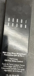 Bobbi Brown Skin LONG-WEAR Weightless Foundation W-016 WARM PORCELAIN Authentic - Picture 1 of 1