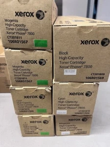 Genuine Xerox Phaser 7800 Toner Cartridge MAGENTA 106r01567 ct2018011 New - Photo 1/1