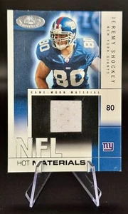 2004 Fleer Hot Prospects Jeremy Shockey #HM/JS Hot Materials /500 - Picture 1 of 2