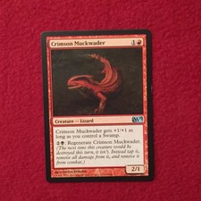 MTG Crimson Muckwader M13 Magic the Gathering Red Card Uncommon Creature
