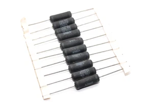 10x Draht-Widerstand von Dale Typ CW-5, 33 Ω / 6.5 W, Wirewound Resistor, NOS - Picture 1 of 2