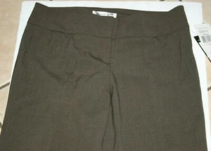 Kenneth Cole NY Amanda Pantalones Pantalones Mujer 10 Cortos 33 x 31 Marrón - Imagen 1 de 11