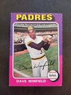 DAVE WINFIELD 1975 TOPPS BASEBALL CARD #61 SAN DIEGO PADRES