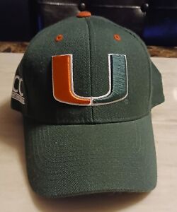 University of Miami Hurricanes- ACC Top of the World Green Ball Cap/Hat NICE!!!!