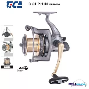 MULINELLO PESCA SURFCASTING TICA DOLPHIN DLP 9000 RATIO 4.1 - 3.3 - 2 BOBINE NEW - Foto 1 di 1
