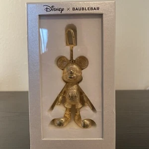 Disney BAUBLEBAR Mickey Mouse goldfarben Taschenanhänger neu im Karton - Bild 1 von 5