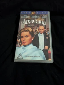 Cinta de video de película Anastasia VHS siglo XX Fox Ingrid Bergman en muy buena condición - Imagen 1 de 1