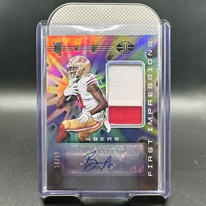 Brandon Aiyuk Patch Auto 14 /50 2020 Panini Illusions Black #123