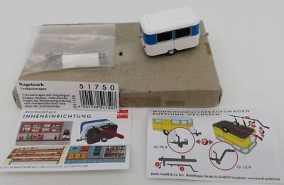 Rara Caravana Azul Nagetusch Busch HO 1/87 #51750 En Caja - Imagen 1 de 4